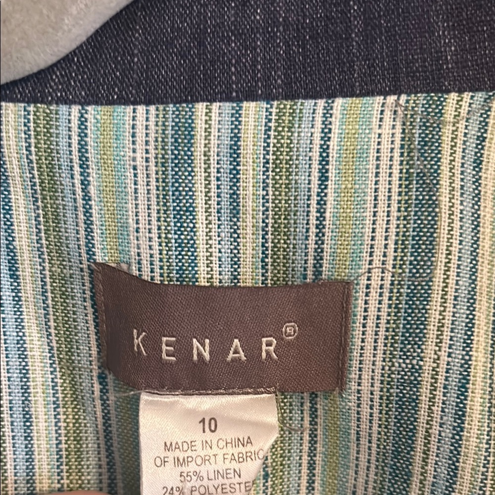 Light Denim Navy Button-Up Jacket - image 2